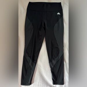 Adidas Women’s High-Waisted Leggings - Size L - Black - Breathable, Sporty Fit